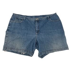 Riders By Lee Frayed Hem Jean Shorts Size 26 Wide Women's